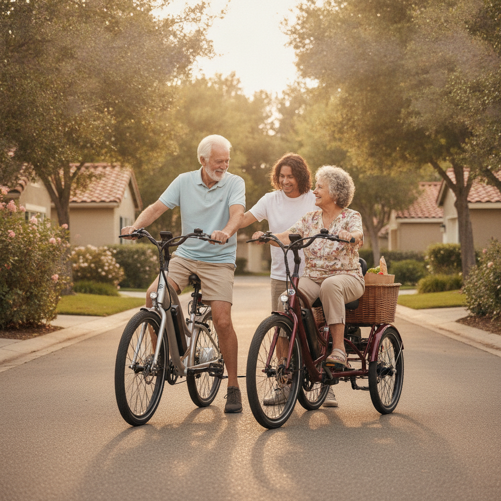 วิธีเลือกจักรยานไฟฟ้าให้ผู้สูงอายุ ขี่ง่าย ปลอดภัย ไม่ล้ม - senior-ebike-selection-safety-guide