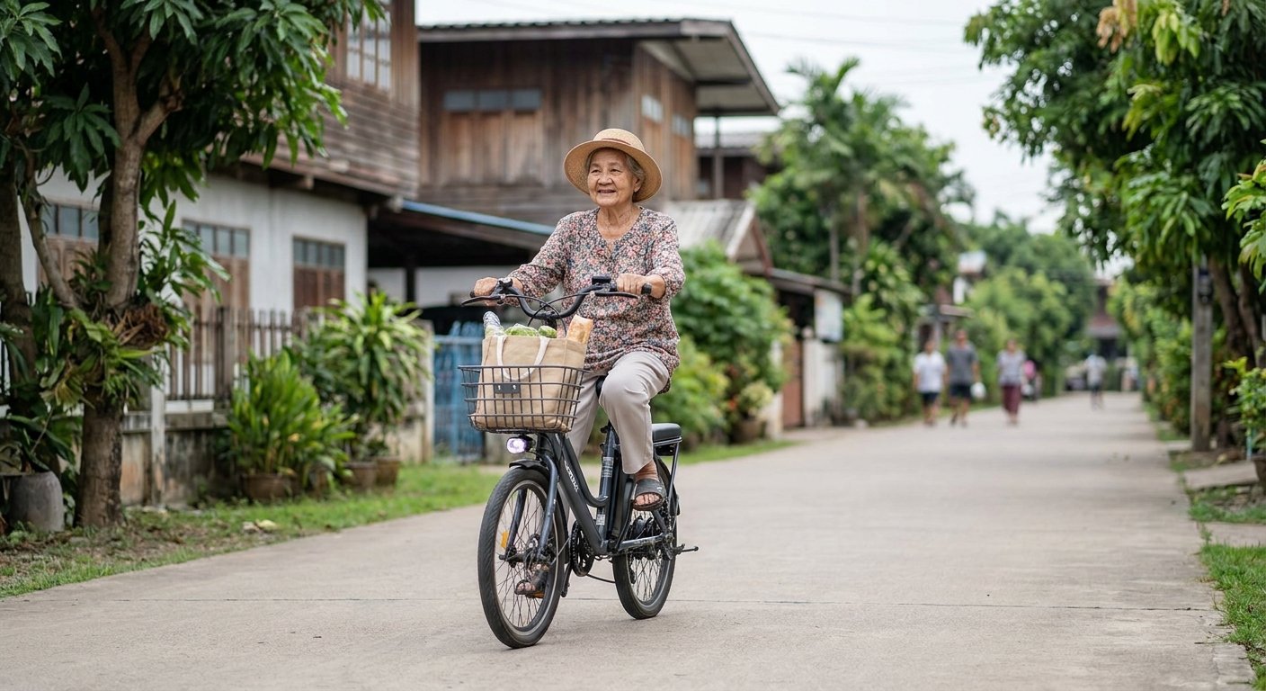 วิธีเลือกจักรยานไฟฟ้าให้ผู้สูงอายุ ขี่ปลอดภัย ทรงตัวง่าย