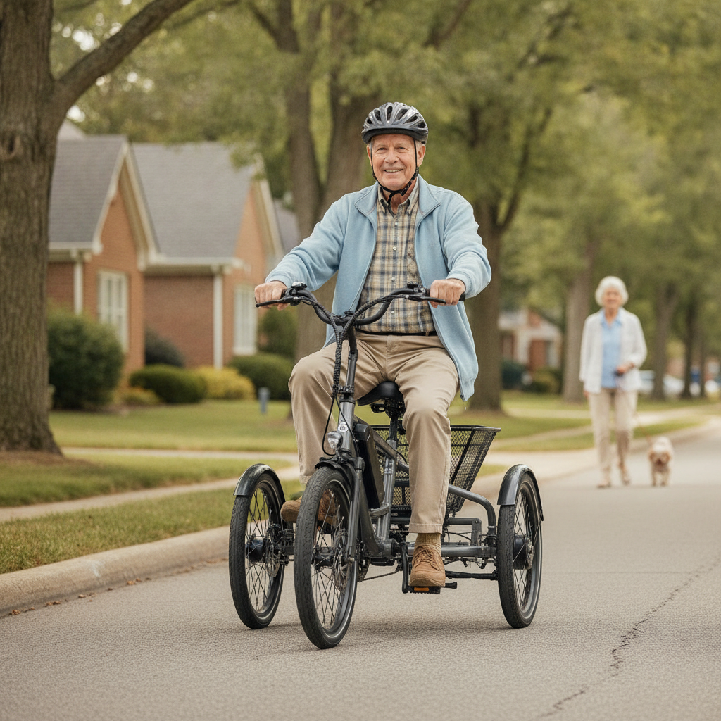วิธีเลือกจักรยานไฟฟ้า 3 ล้อ ผู้สูงอายุ ขี่ง่าย ปลอดภัย ไม่ล้ม - senior-electric-tricycle-buying-guide