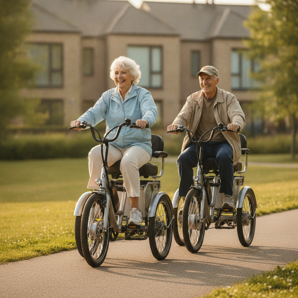 วิธีเลือกจักรยานไฟฟ้าผู้สูงอายุ ปลอดภัย ขี่ง่าย ไม่ล้ม - senior-electric-tricycle-safety-guide