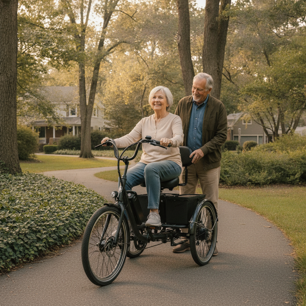 วิธีเลือกจักรยานไฟฟ้า 3 ล้อสำหรับผู้สูงอายุ ปลอดภัย ไม่ล้ม - senior-three-wheel-ebike-guide