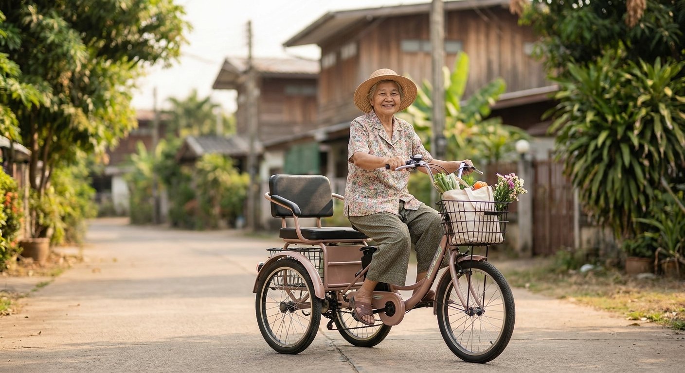 จักรยานไฟฟ้า 3 ล้อสำหรับผู้สูงอายุ เลือกรุ่นไหนปลอดภัย ไม่ล้ม