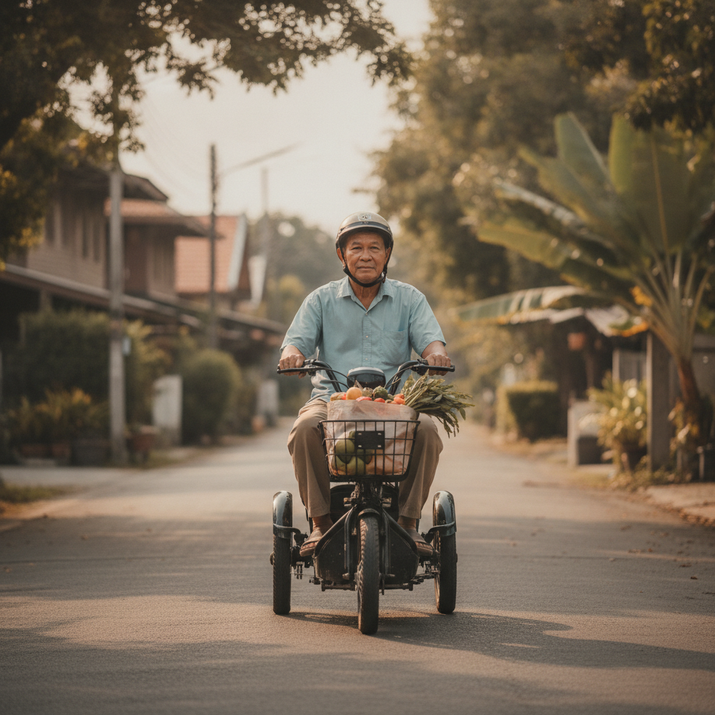 จักรยานไฟฟ้า 3 ล้อสำหรับผู้สูงอายุ เลือกรุ่นไหนปลอดภัย ไม่ล้ม - senior-three-wheel-ebike-safety