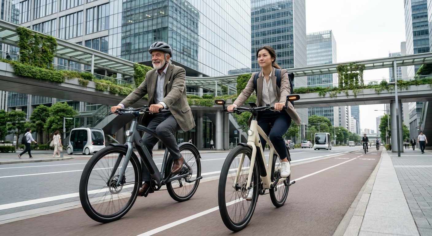 เทรนด์ Smart E-Bike ยุคใหม่ ระบบปลอดภัยอัจฉริยะปี 2027