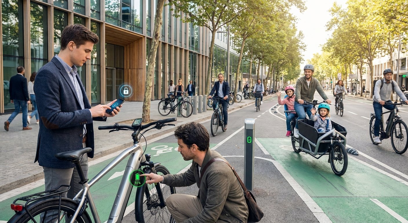 ส่องอนาคต Smart e-Bike ปี 2027 ล็อกผ่านแอป กันขโมยอัจฉริยะ