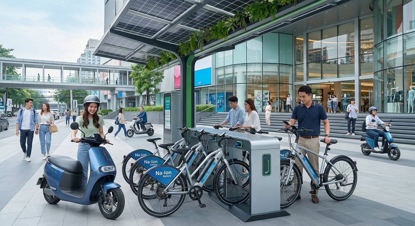 อนาคตแบตเตอรี่ e-bike โซเดียมไอออน ชาร์จไว ไม่ติดไฟ