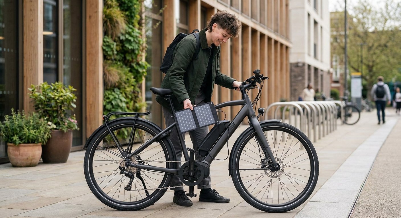 เทรนด์ e-Bike พลังงานโซลาร์ นวัตกรรมขี่ฟรีค่าไฟ 0 บาท