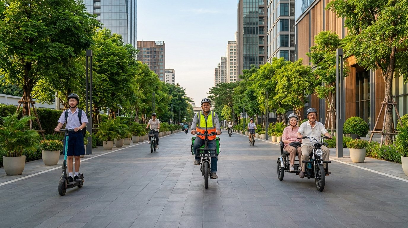 อัปเดตกฎหมายจักรยานไฟฟ้าไทย 2570 ขี่อย่างไรให้ปลอดภัยถูกระเบียบ