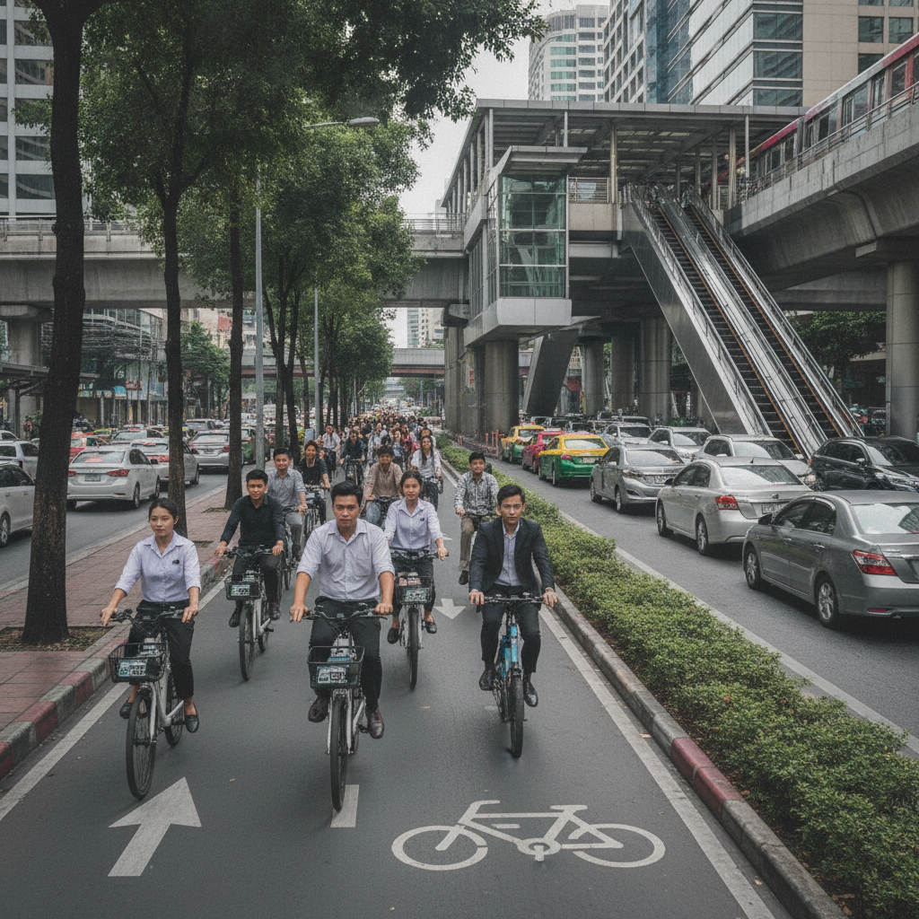 ส่องทิศทาง EV ไทย 2027 ดันเลนจักรยานไฟฟ้าเชื่อมรถไฟฟ้า - thailand-ev-bike-lane-trends-2027