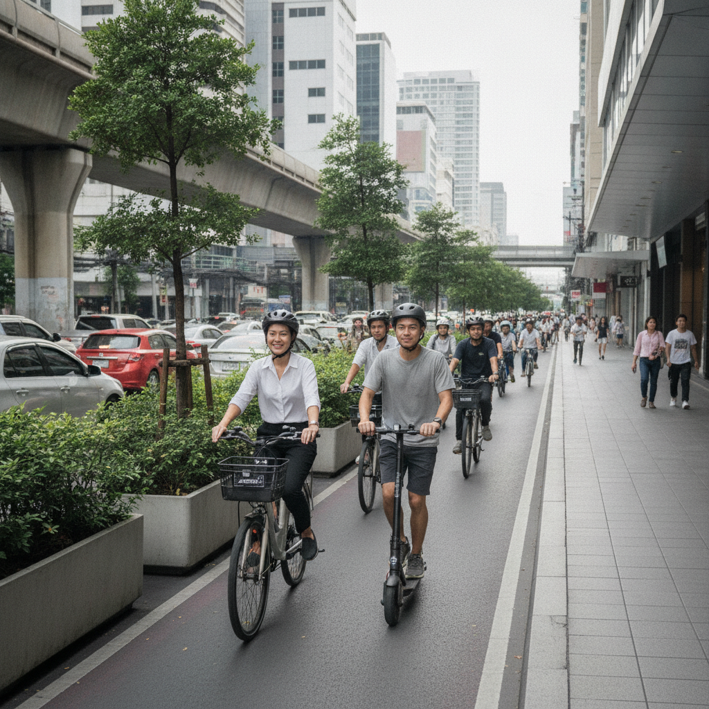 อนาคต Micro-EV ไทย จับตานโยบายเลนจักรยานไฟฟ้าลดมลพิษ - thailand-micro-ev-policy-trend