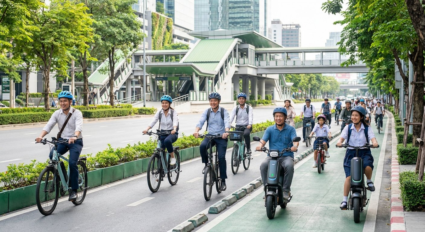 ส่องเทรนด์ Micro-Mobility ไทย 2027 จักรยานไฟฟ้าครองเมือง