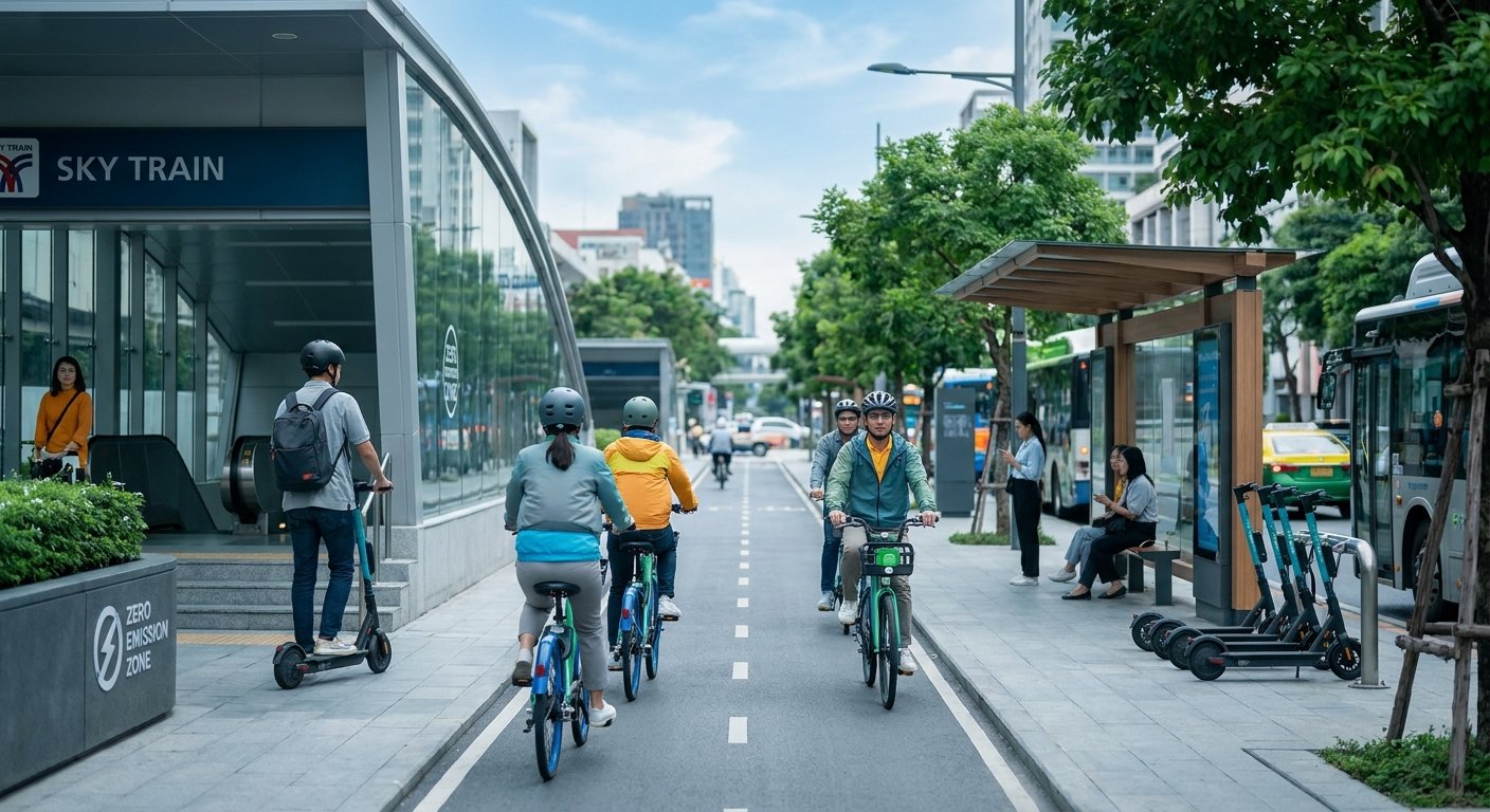 จับตามาตรการ e-Bike สกู๊ตเตอร์ไฟฟ้า เชื่อมขนส่งมวลชนในไทย