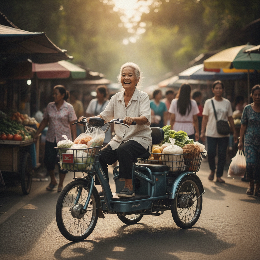 เทรนด์จักรยานไฟฟ้าสามล้อ 2027 ปลอดภัย ตอบโจทย์ผู้สูงวัย - three-wheel-ebike-elderly-trends-2027
