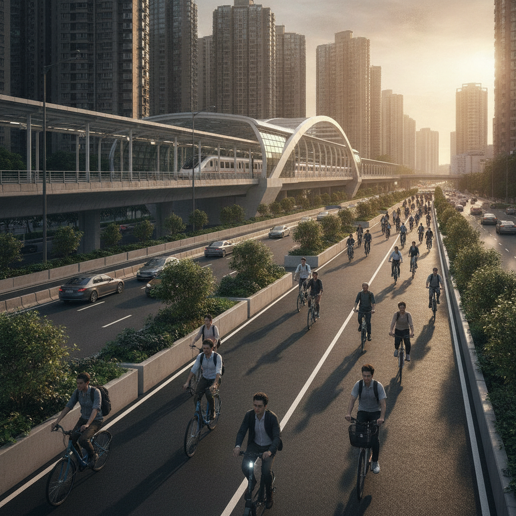 จับตาเลนสัญจรเบา หนุนใช้ E-Bike เชื่อมรถไฟฟ้าปี 2027 - urban-ebike-transit-lane-trends