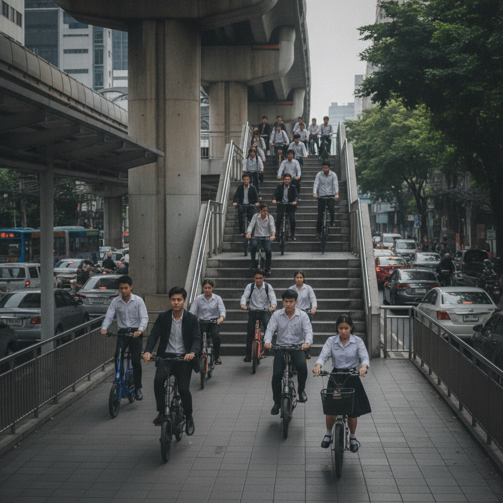 เทรนด์ e-Bike เชื่อมรถไฟฟ้า ทางเลือกใหม่คนเมืองสู้ค่าน้ำมัน - urban-micro-mobility-ebike-trend