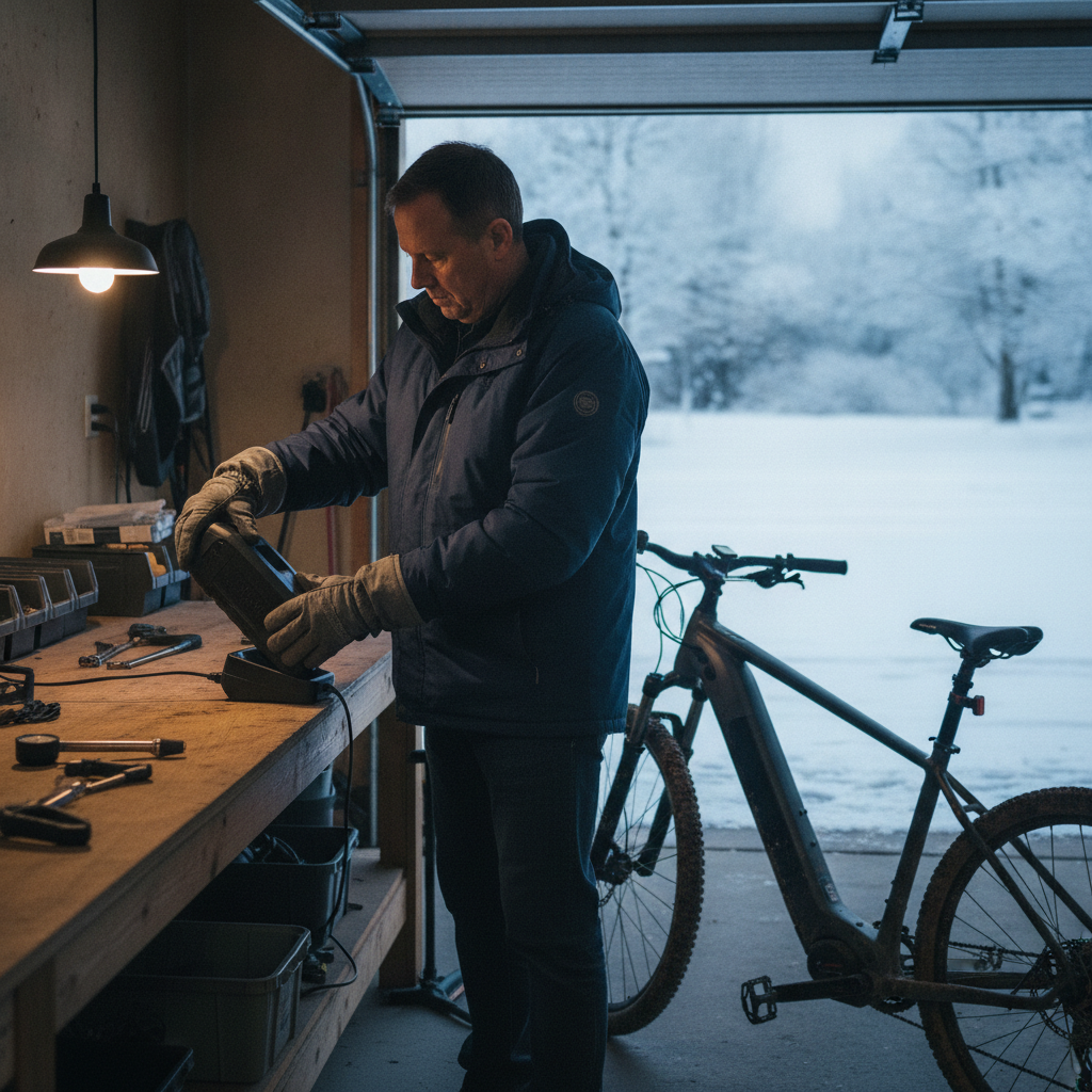 วิธีดูแลแบตเตอรี่ e-Bike ในหน้าหนาว ให้ไฟเต็ม ไม่หมดไว - winter-ebike-battery-maintenance-guide