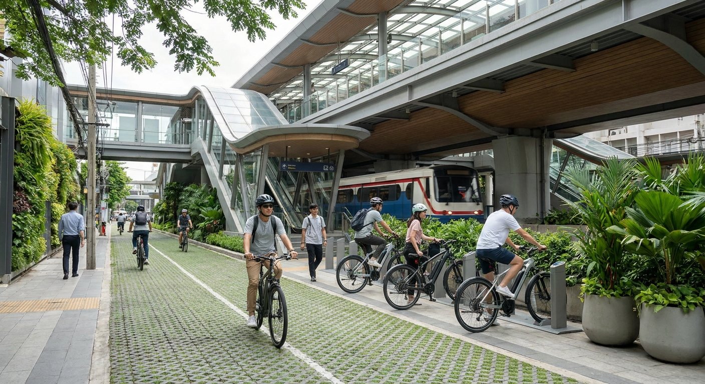 กทม. หนุนเลน e-Bike ปี 2027 ดันการเดินทางเชื่อมต่อรถไฟฟ้า